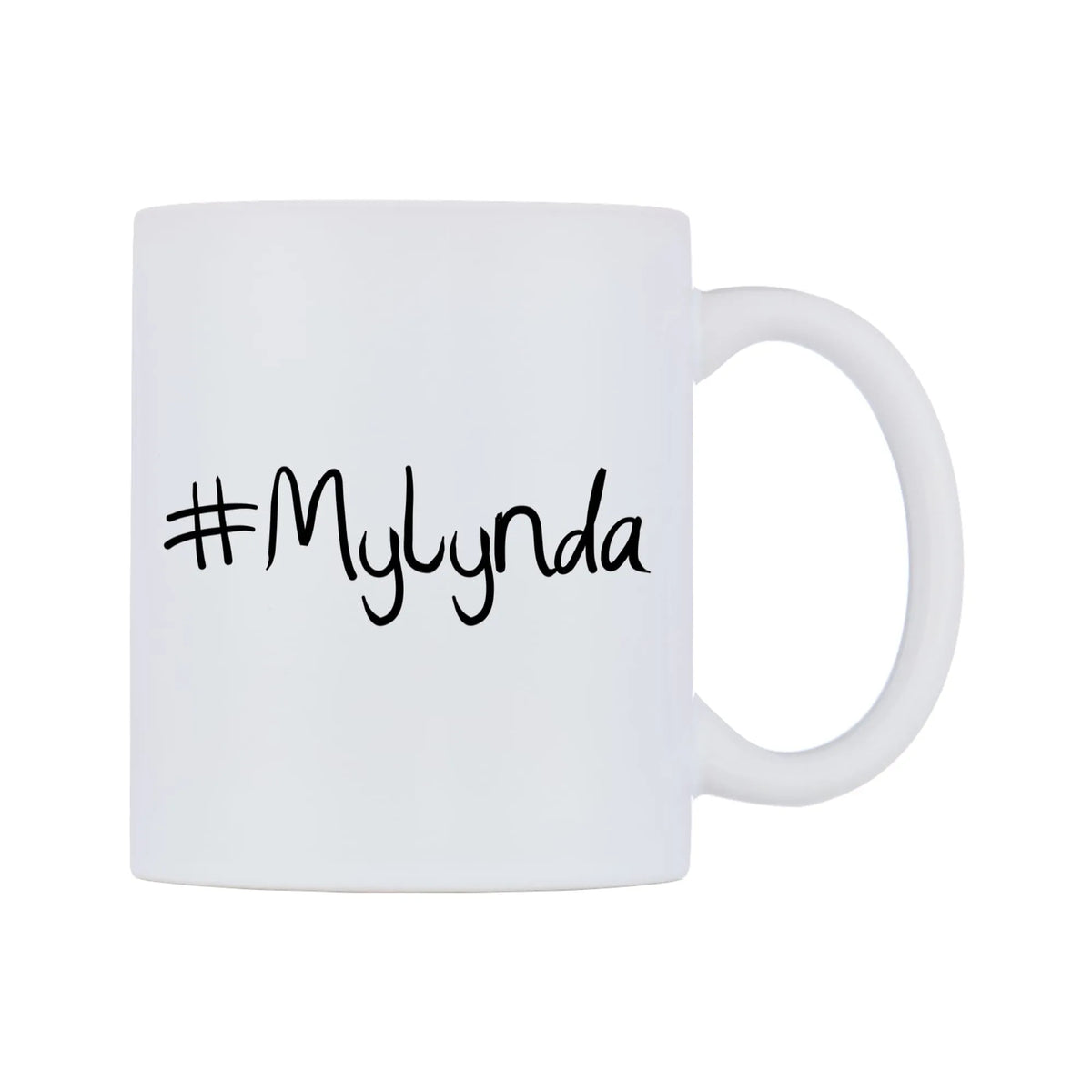 Mylynda Mug — mug, left side, on a white background