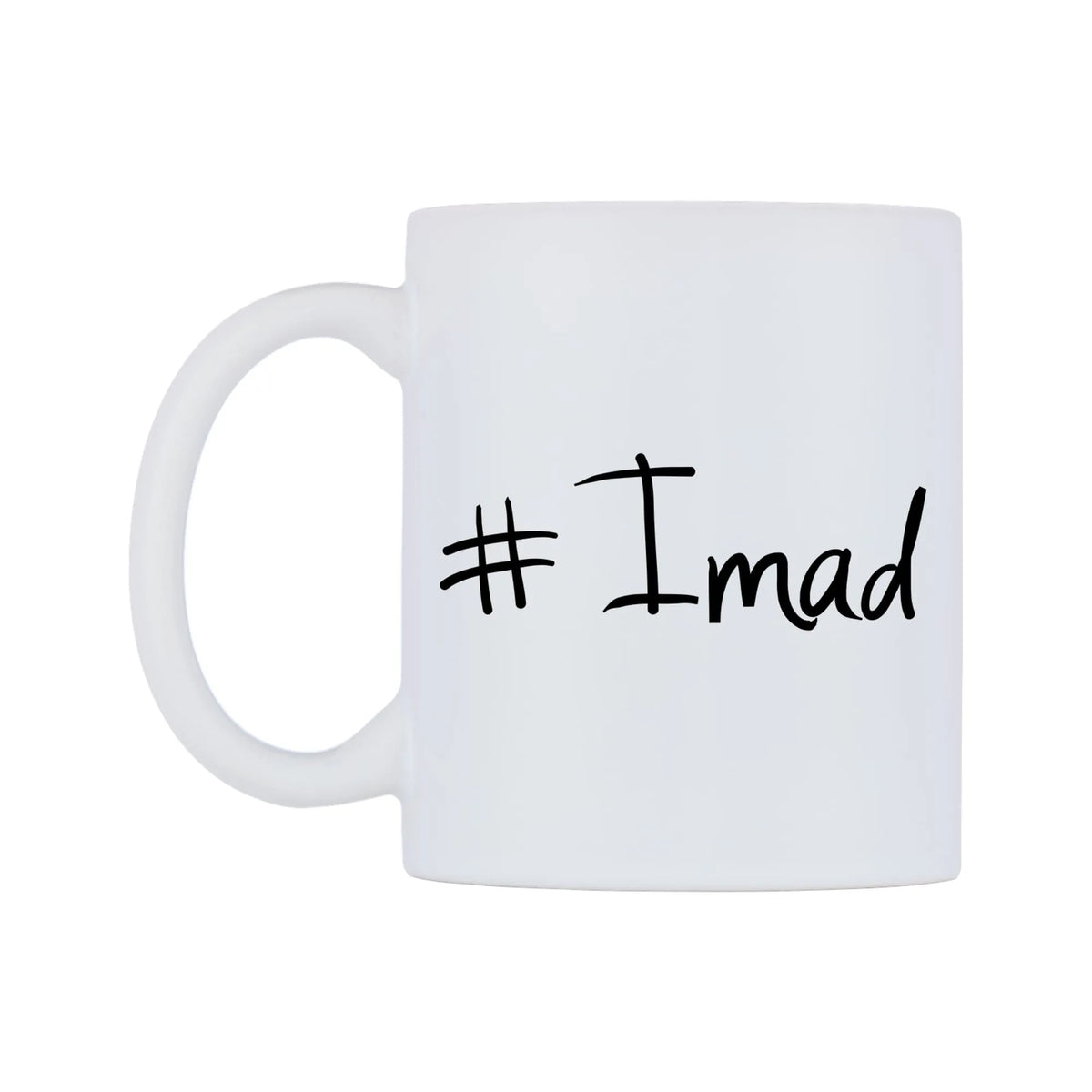 Imad Mug — mug, right side, on a white background