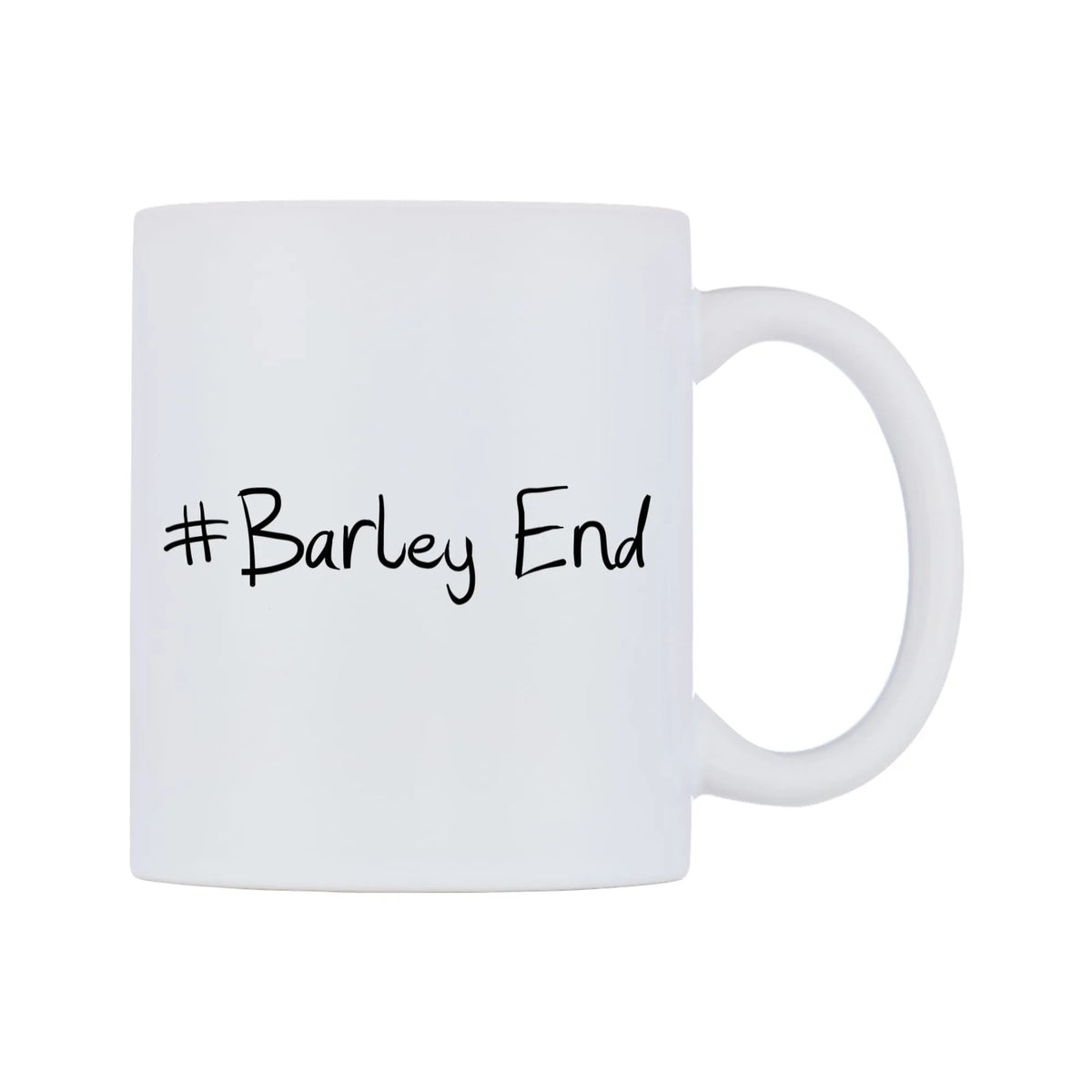 Barley End Mug — mug, left side, on a white background