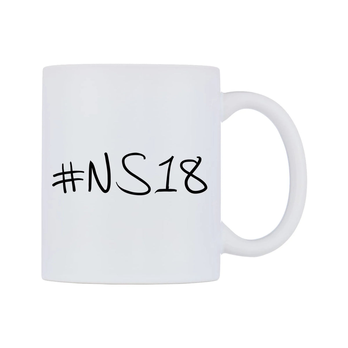 NS18 Mug — mug, left side, on a white background