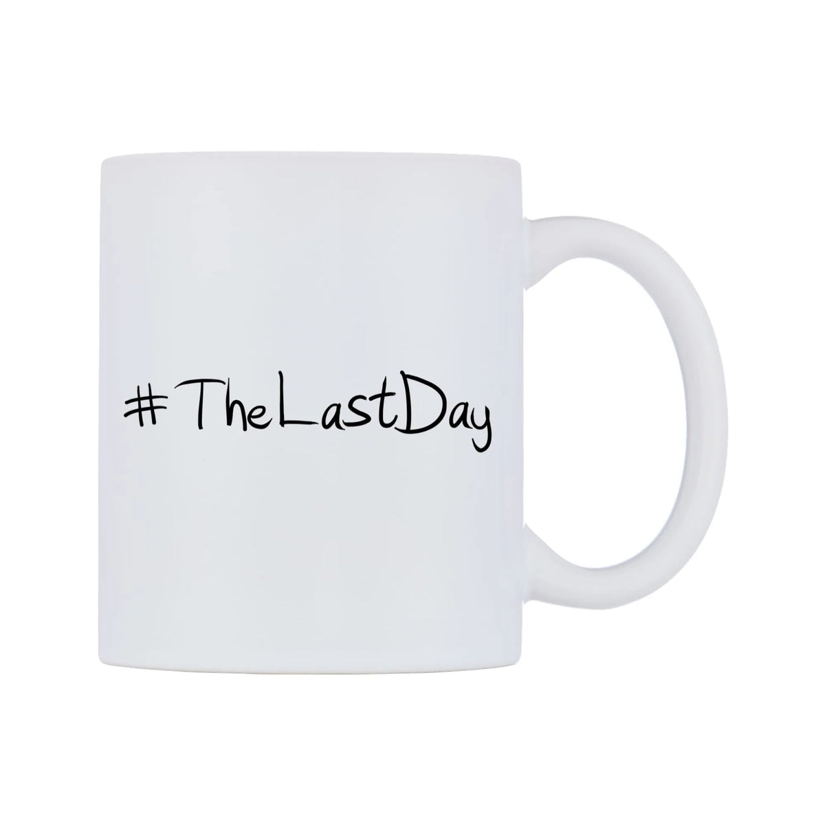 TheLastDay Mug — mug, left side, on a white background