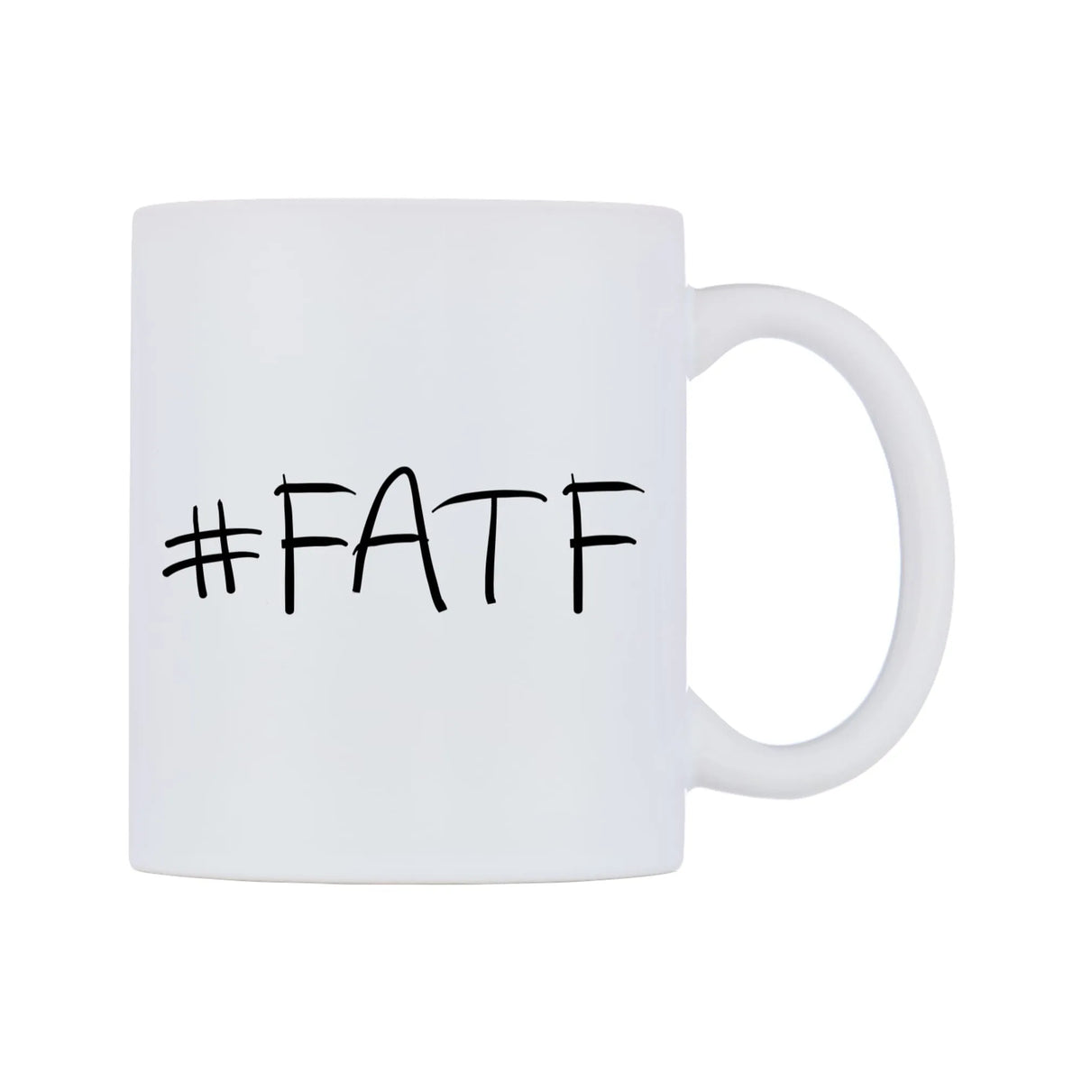 FATF Mug — mug, left side, on a white background