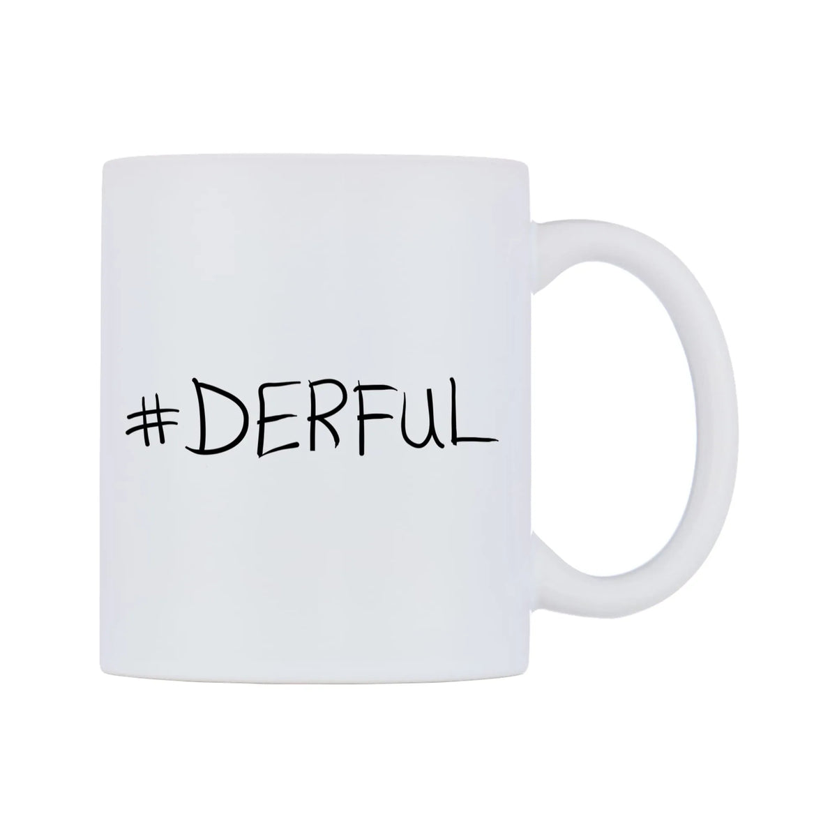 DERFUL Mug — mug, left side, on a white background