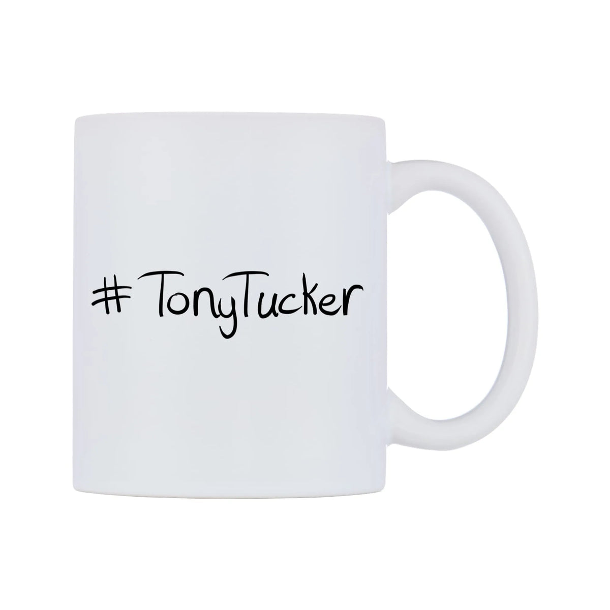 TonyTucker Mug — mug, left side, on a white background