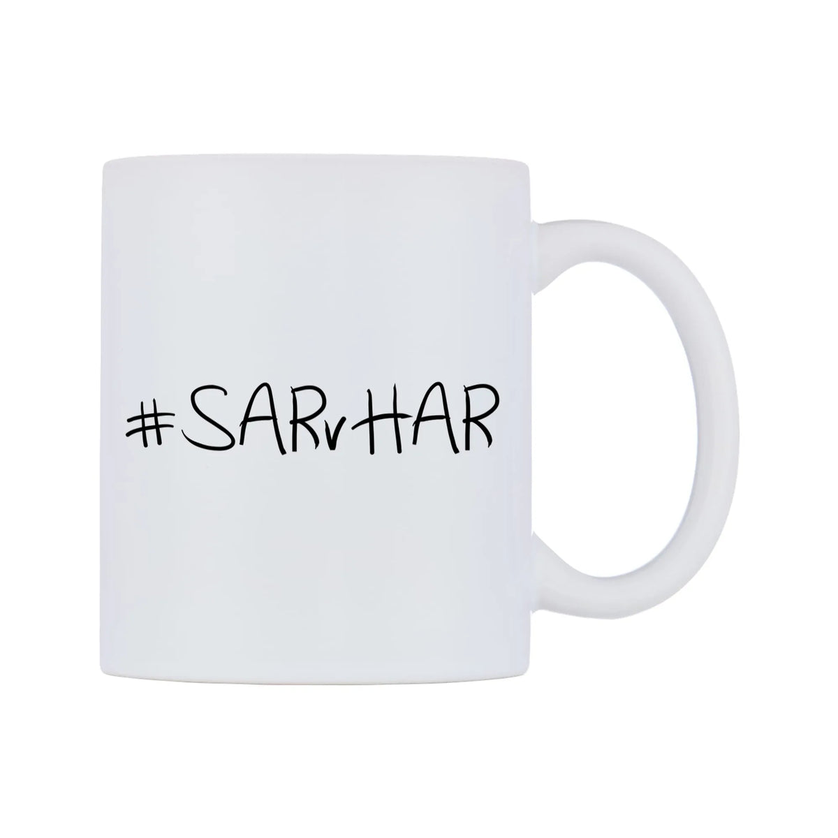 SARvHAR Mug — mug, left side, on a white background