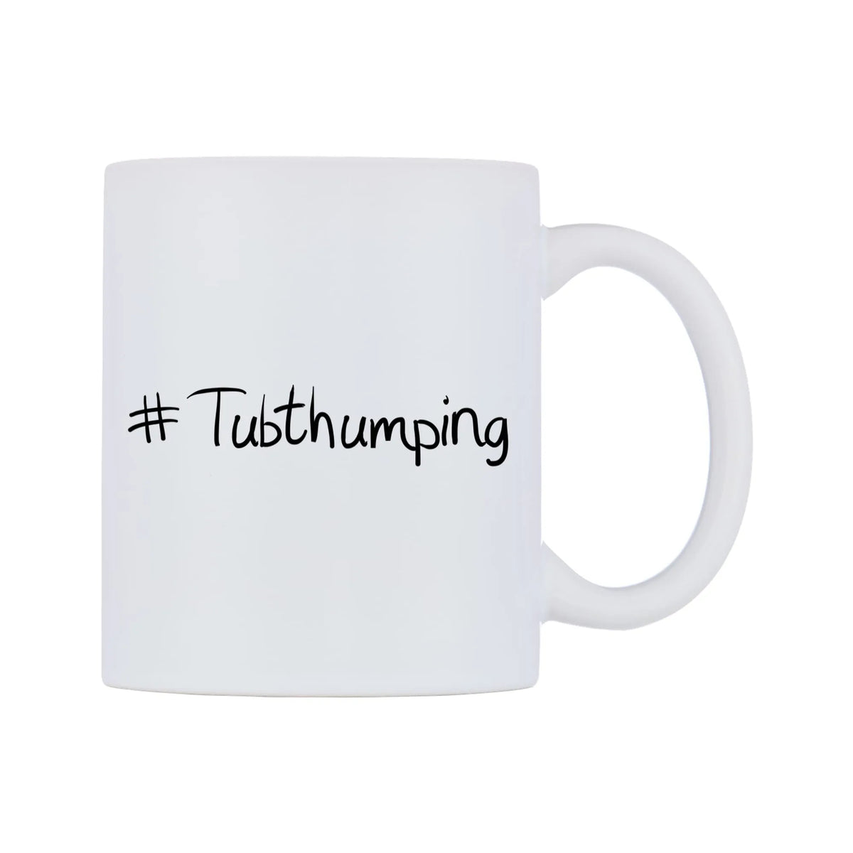 Tubthumping Mug — mug, left side, on a white background