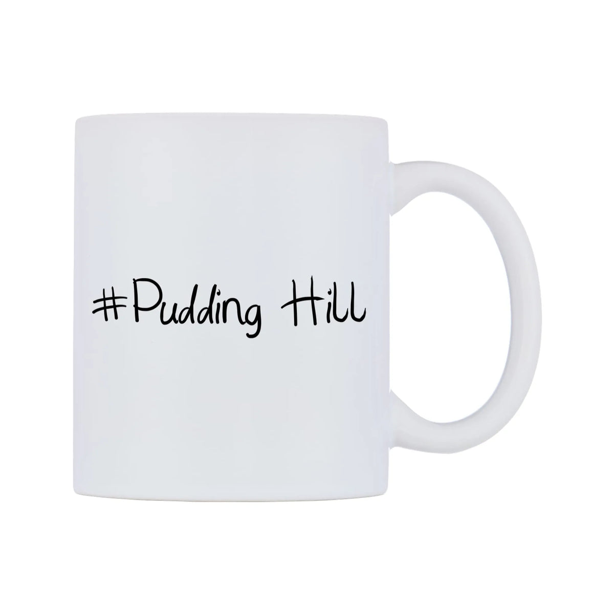 Pudding Hill Mug — mug, left side, on a white background