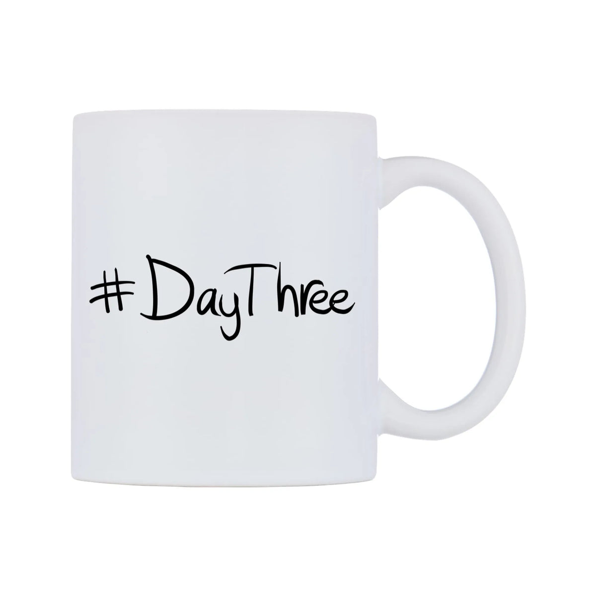 DayThree Mug — mug, left side, on a white background
