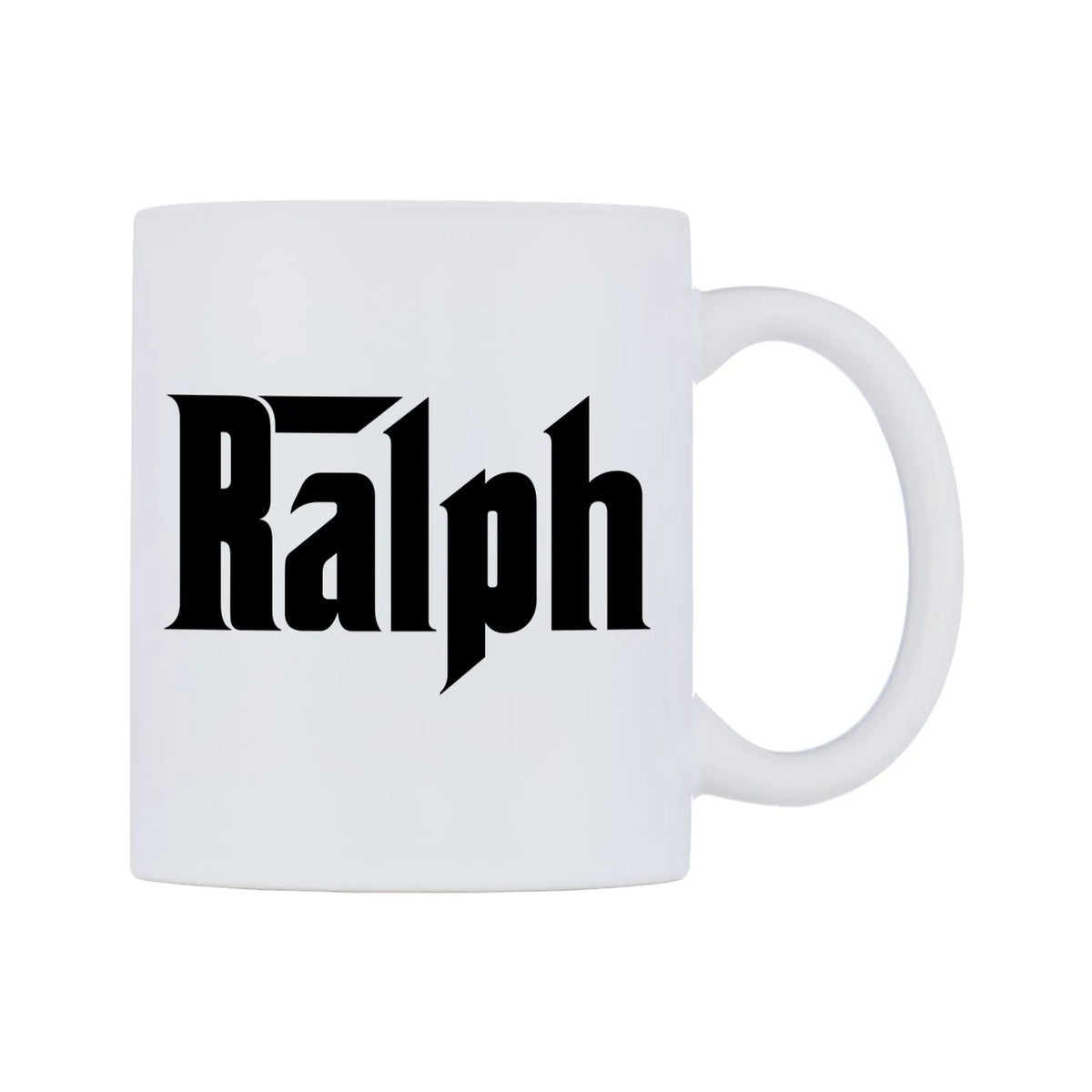 Ralph - Godfather Themed Mug — white 11oz gloss mug, left side, on a white background