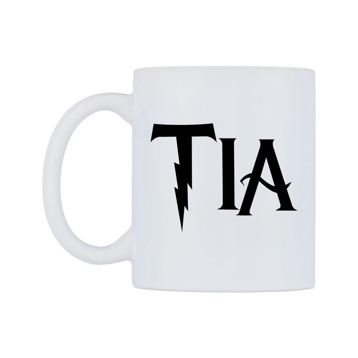 Tia - Wizard Themed Mug — white 11oz gloss mug, right side, on a white background