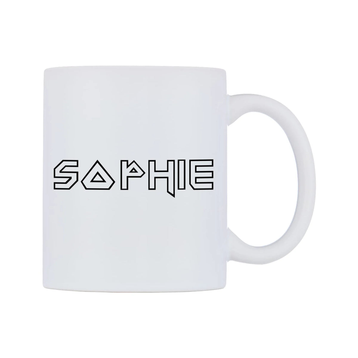 Sophie - Iron Maiden Themed Mug — white 11oz gloss mug, left side, on a white background