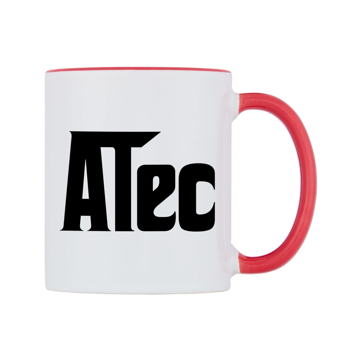 Alec - Godfather Themed Mug — white 11oz gloss mug with a red inside and handle, left side, on a white background