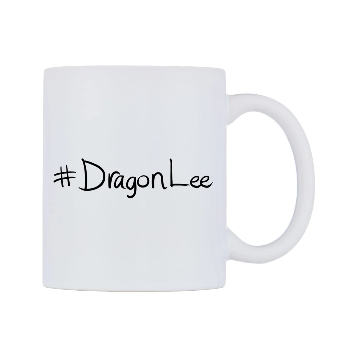 DragonLee Mug — mug, left side, on a white background