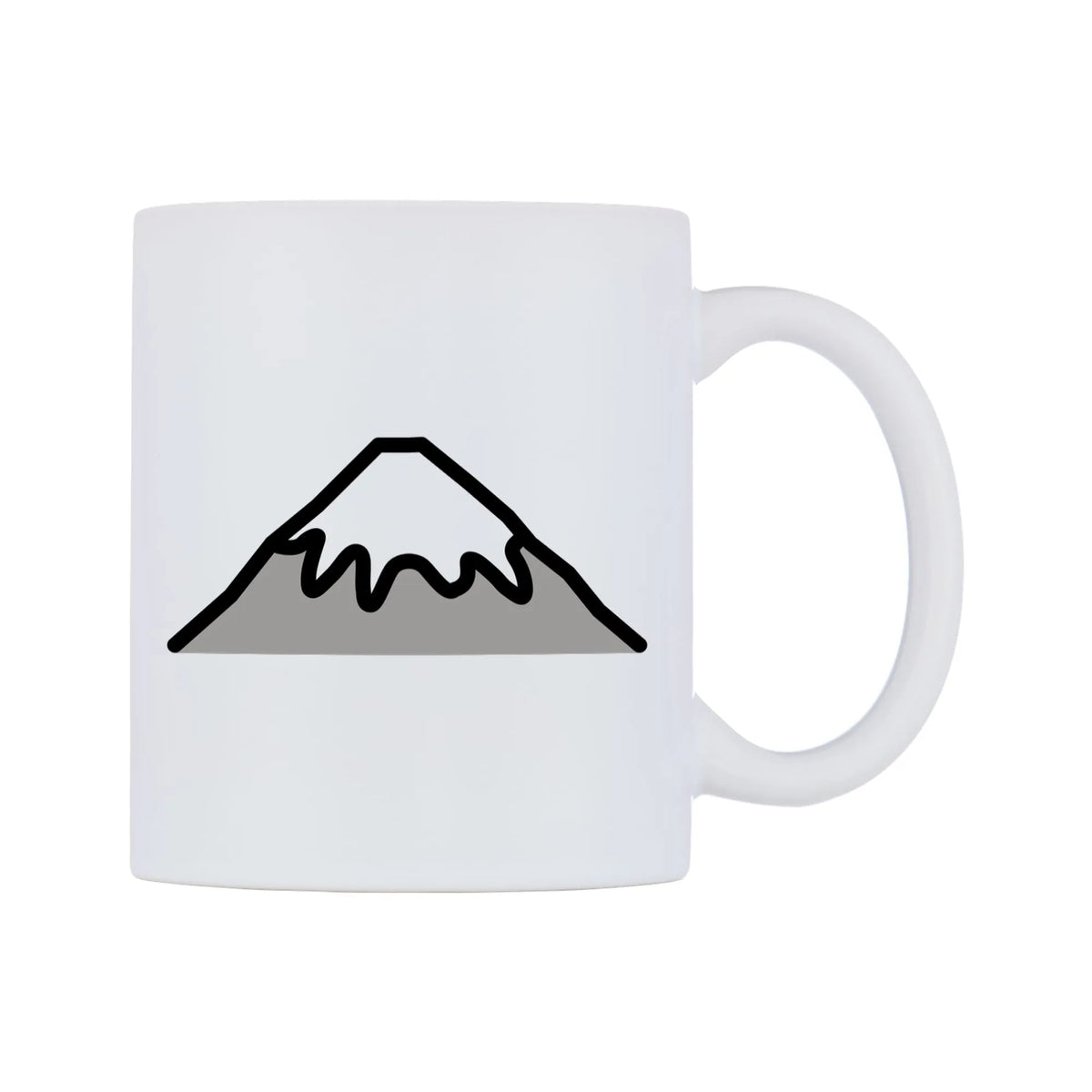 Mount Fuji Emoji Mug — mug, left side, on a white background