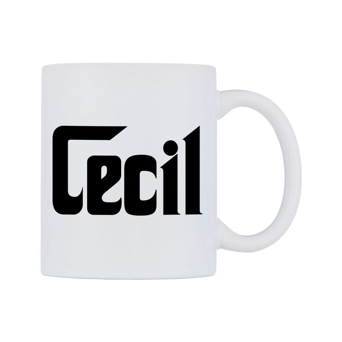 Cecil - Godfather Themed Mug — white 11oz gloss mug, left side, on a white background