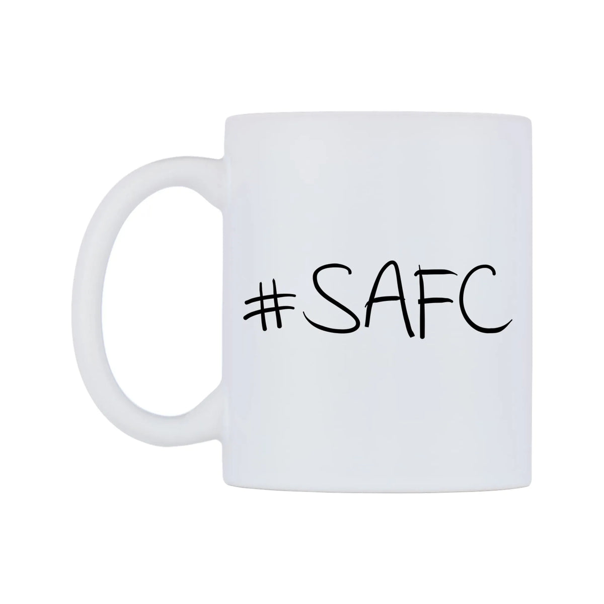SAFC Mug — mug, right side, on a white background