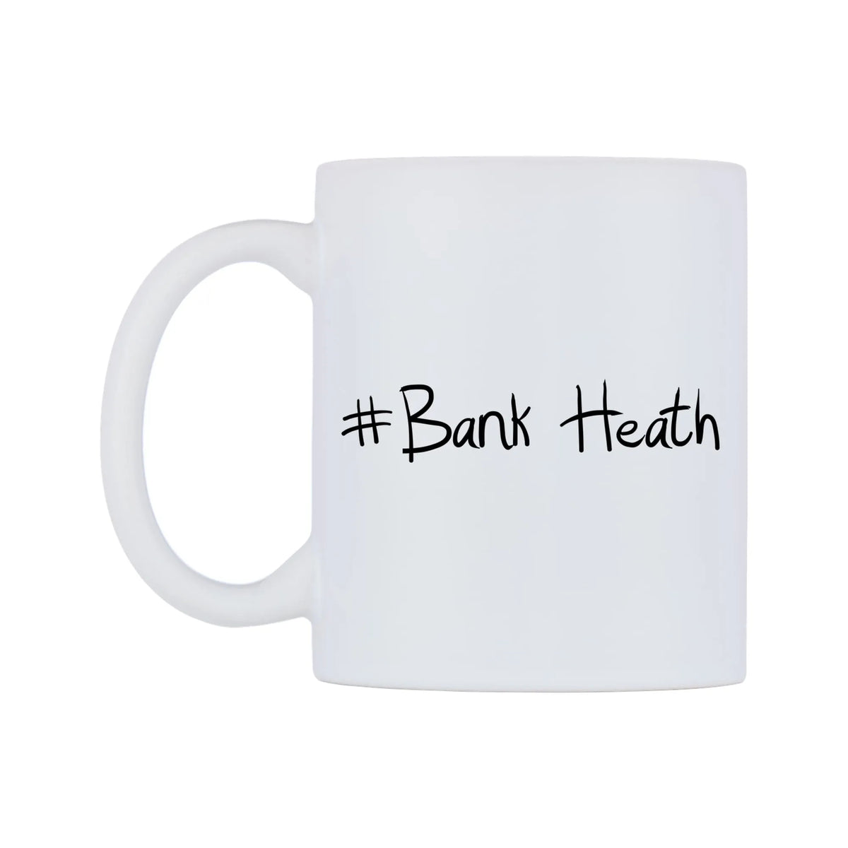 Bank Heath Mug — mug, right side, on a white background