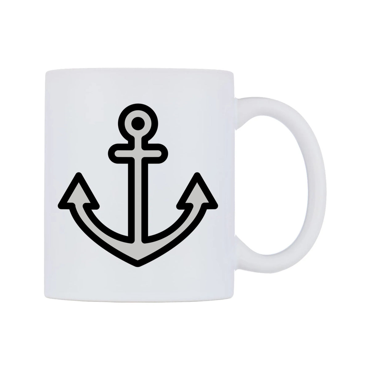 Anchor Emoji Mug — mug, left side, on a white background