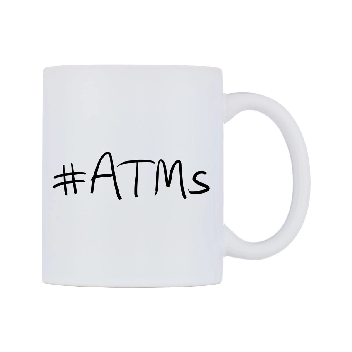 ATMs Mug — mug, left side, on a white background