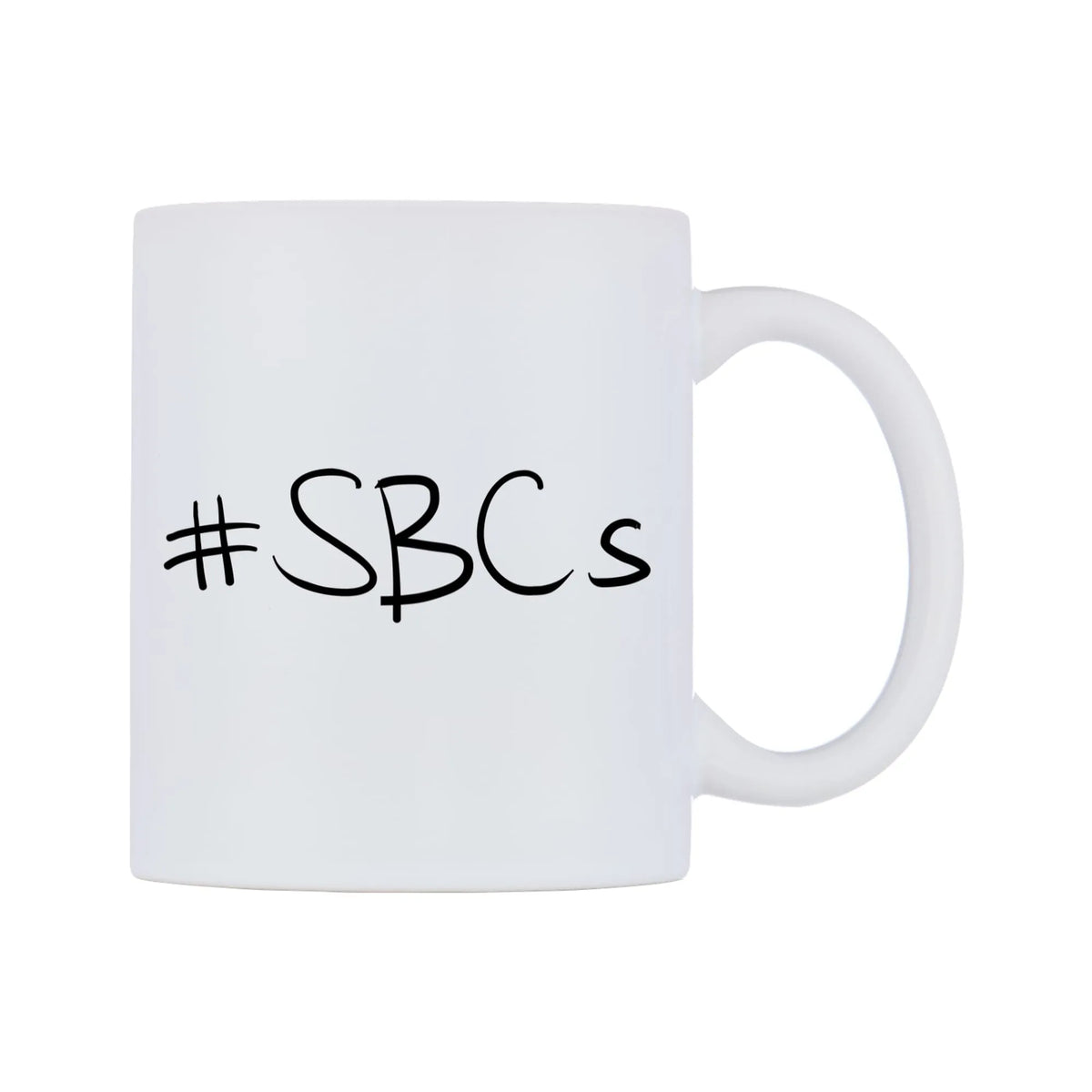 SBCs Mug — mug, left side, on a white background