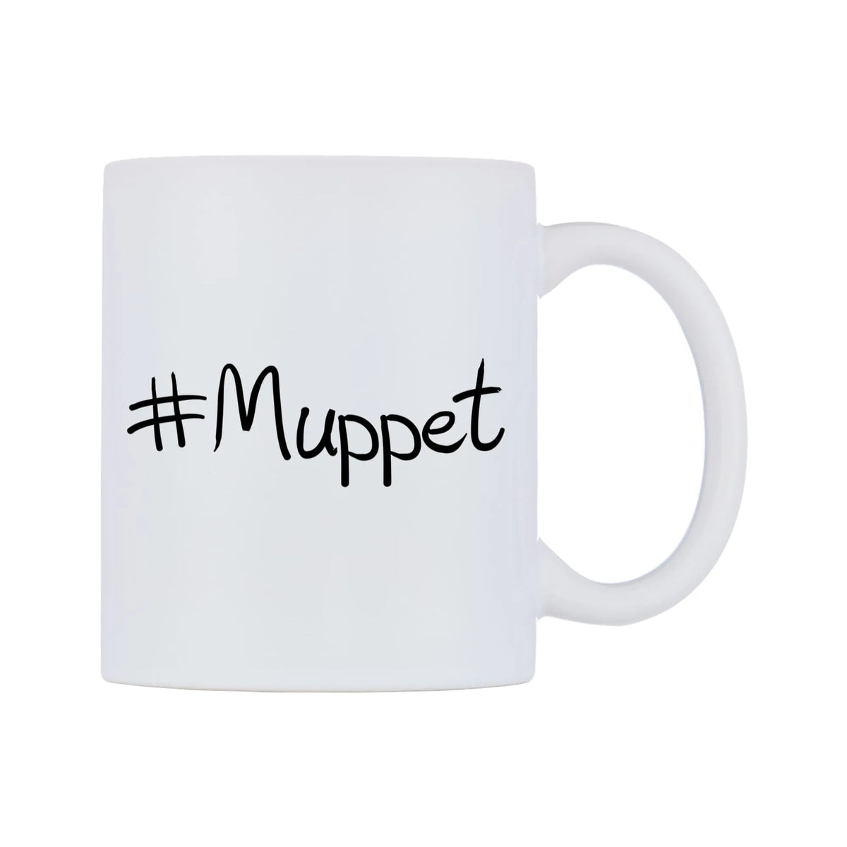 Muppet Mug — mug, left side, on a white background