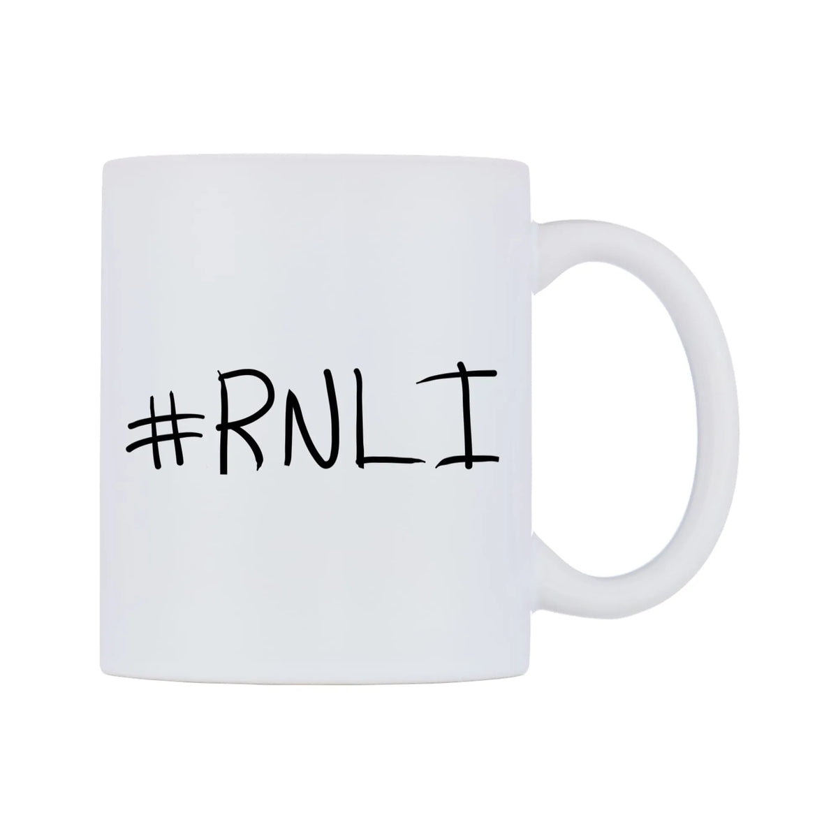 RNLI Mug — mug, left side, on a white background