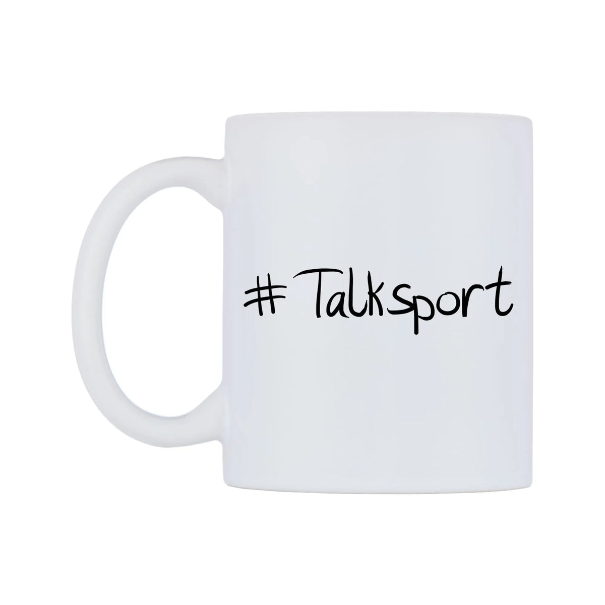 Talksport Mug — mug, right side, on a white background