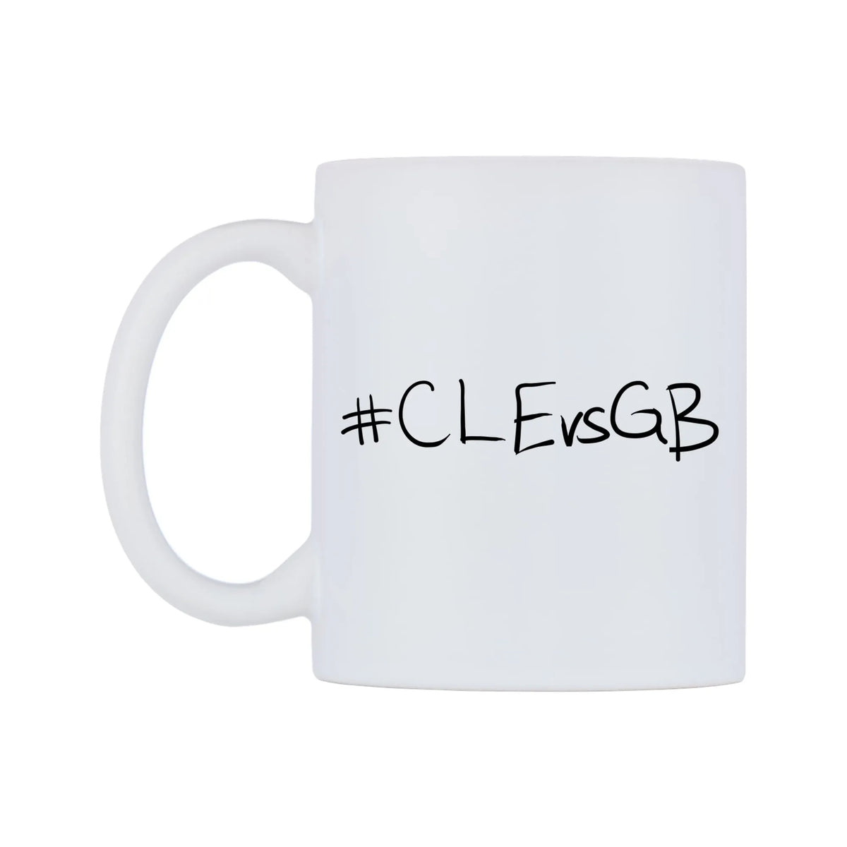 CLEvsGB Mug — mug, right side, on a white background