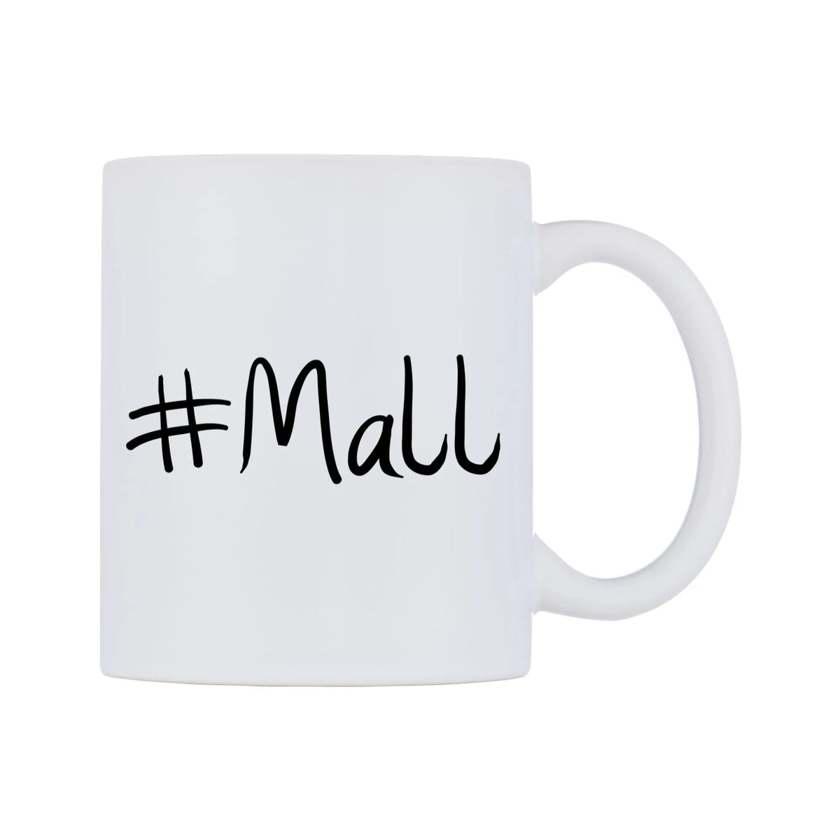 Mall Mug — mug, left side, on a white background