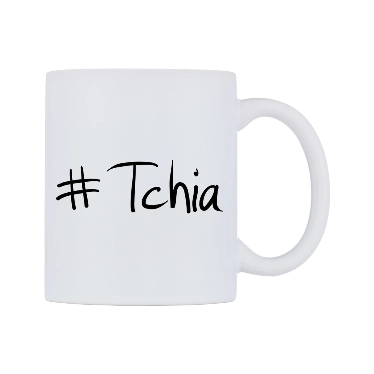Tchia Mug — mug, left side, on a white background