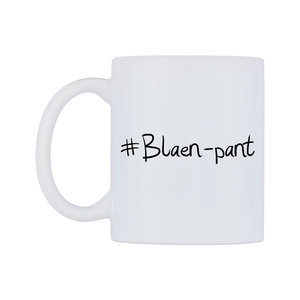Blaen-pant Mug — mug, right side, on a white background