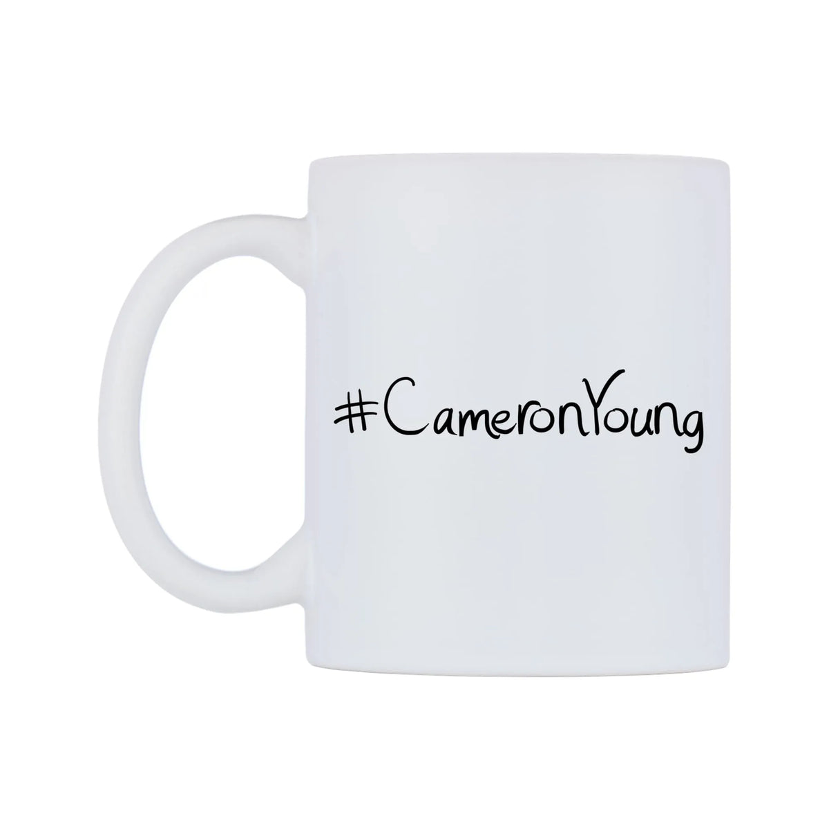 CameronYoung Mug — mug, right side, on a white background