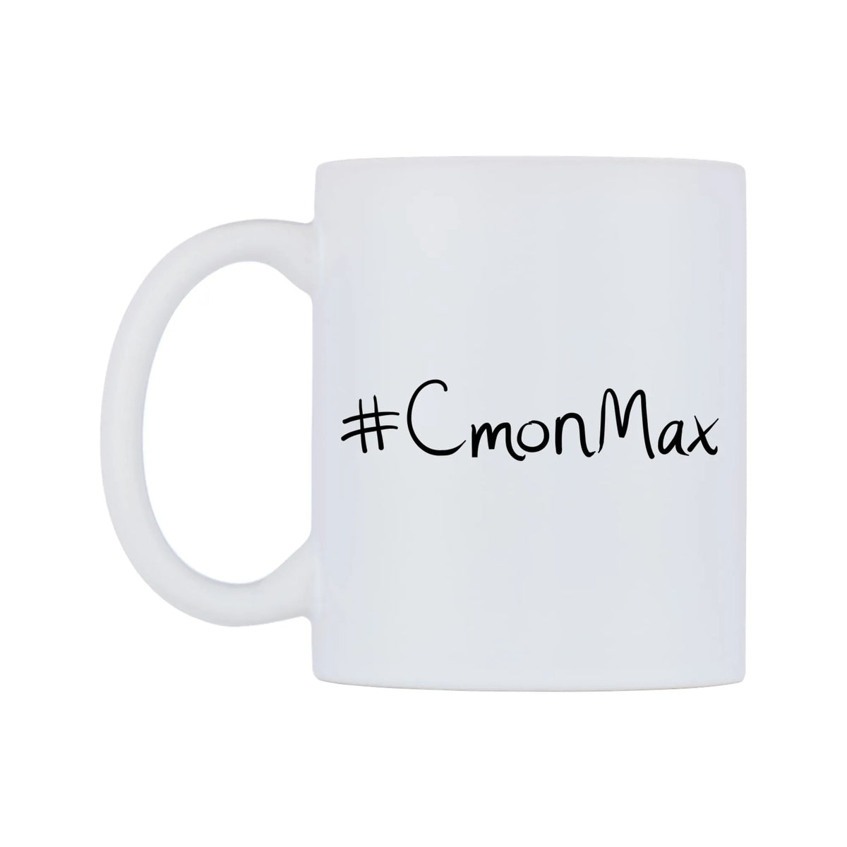 CmonMax Mug — mug, right side, on a white background