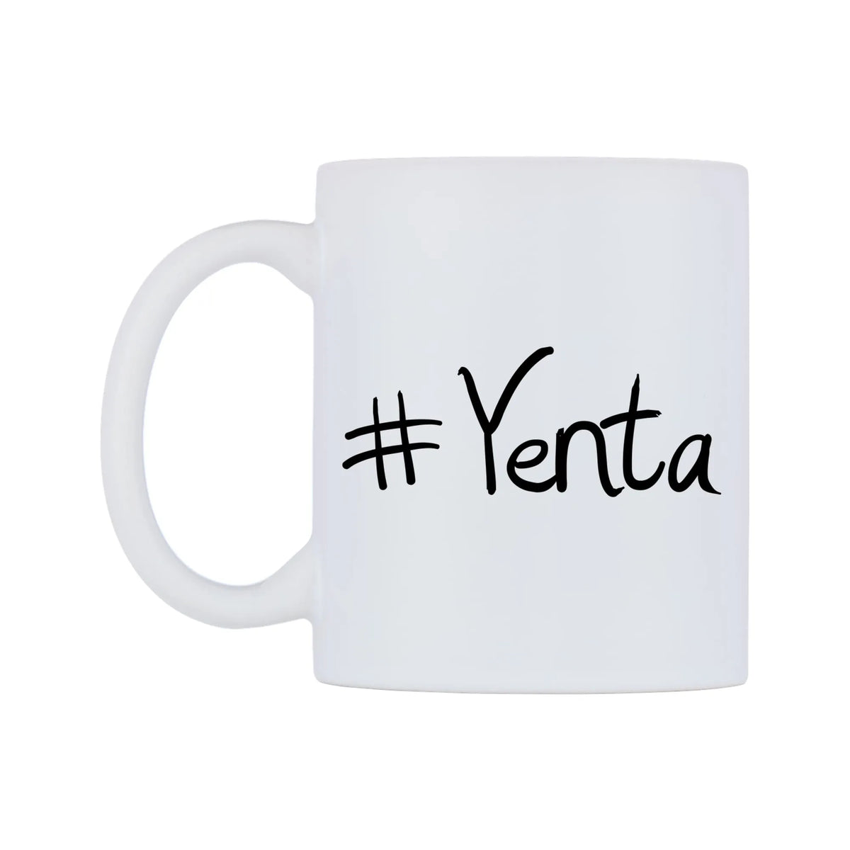 Yenta Mug — mug, right side, on a white background