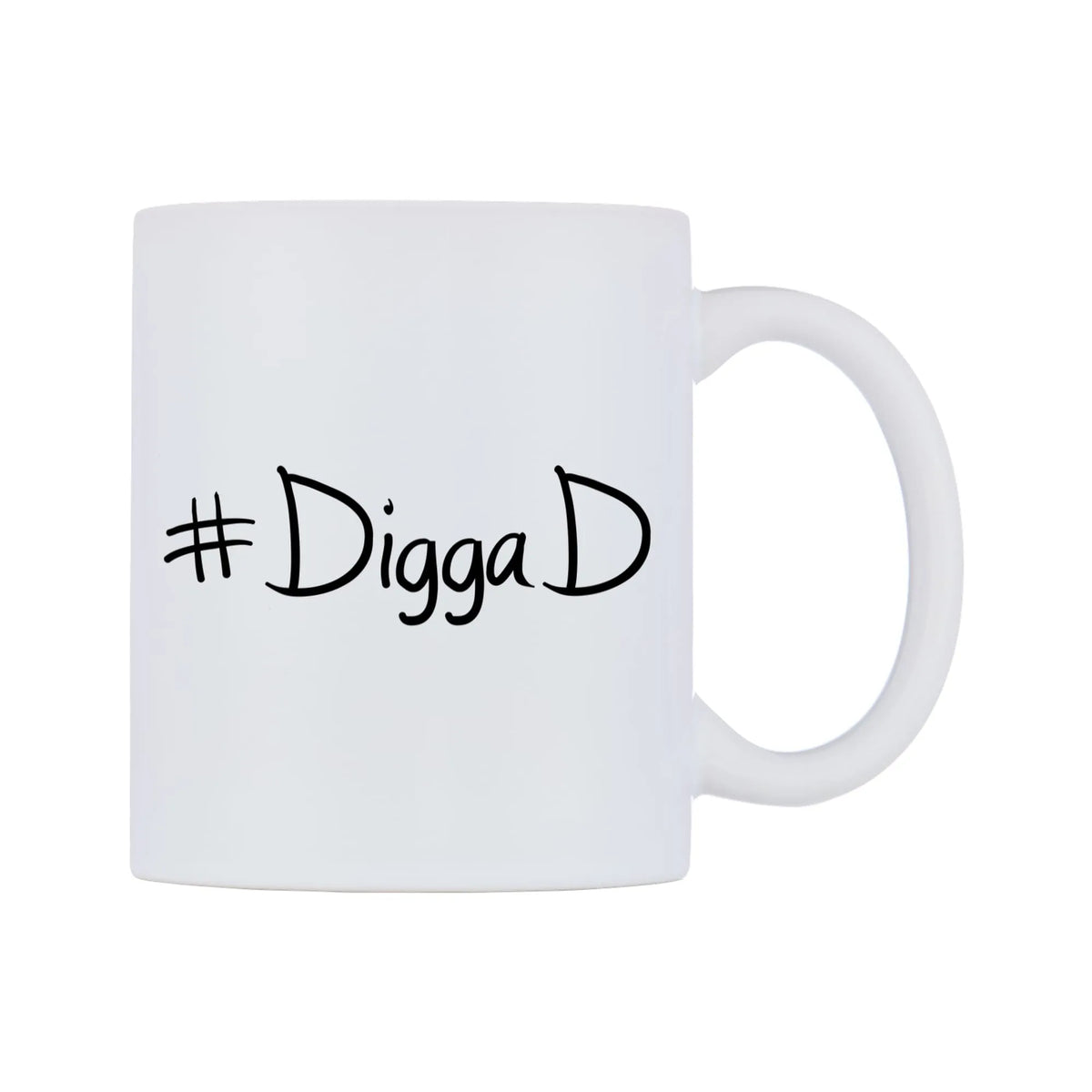 DiggaD Mug — mug, left side, on a white background