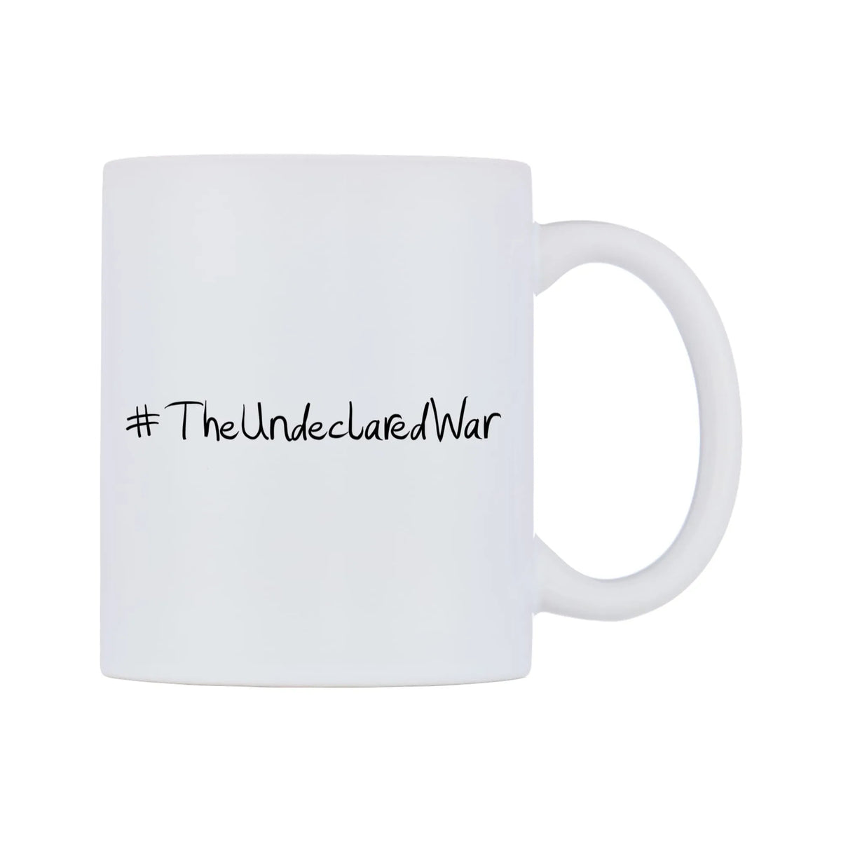TheUndeclaredWar Mug — mug, left side, on a white background