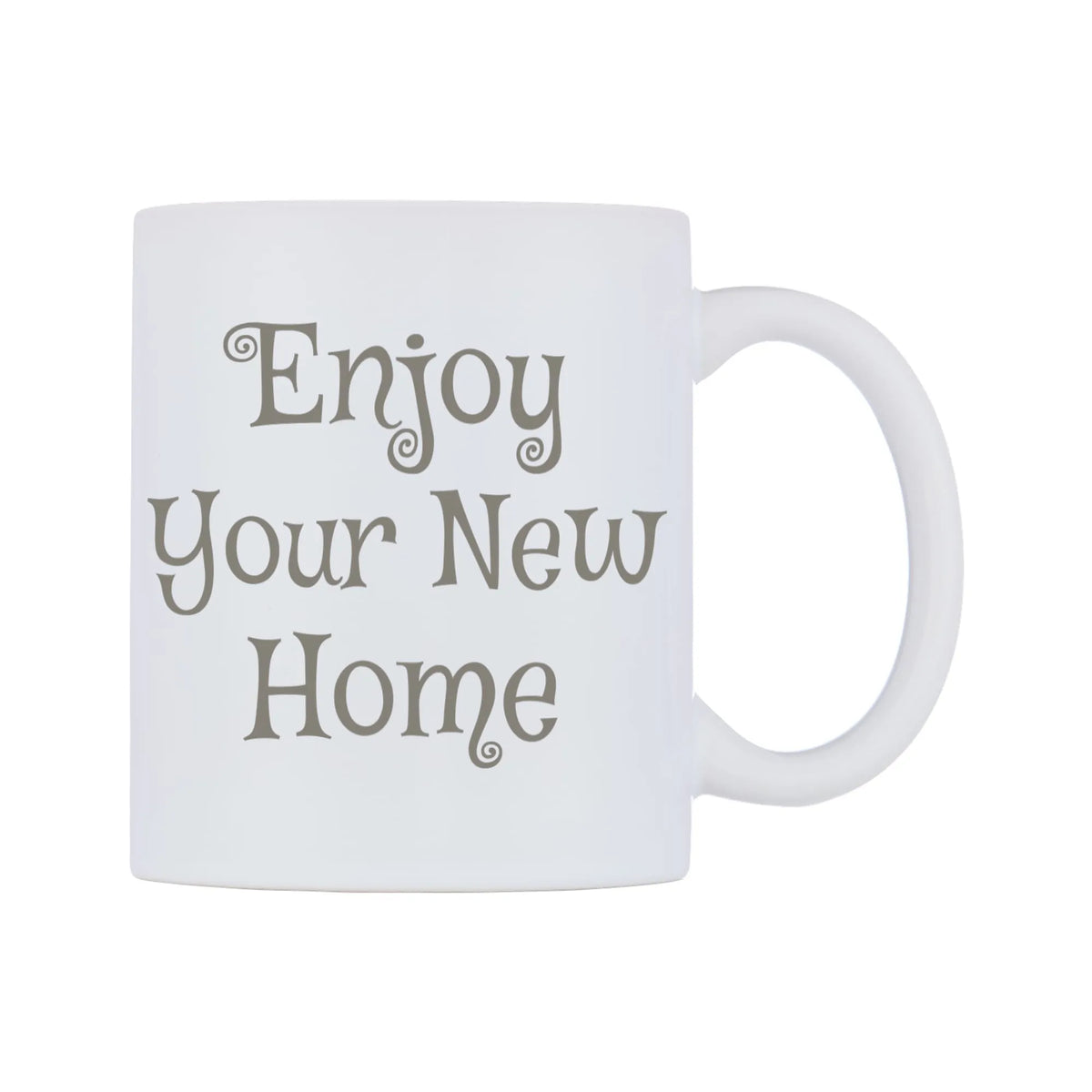 Enjoy Your New Home Mug — mug, left side, on a white background