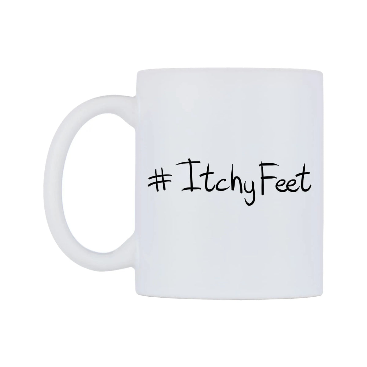 ItchyFeet Mug — mug, right side, on a white background