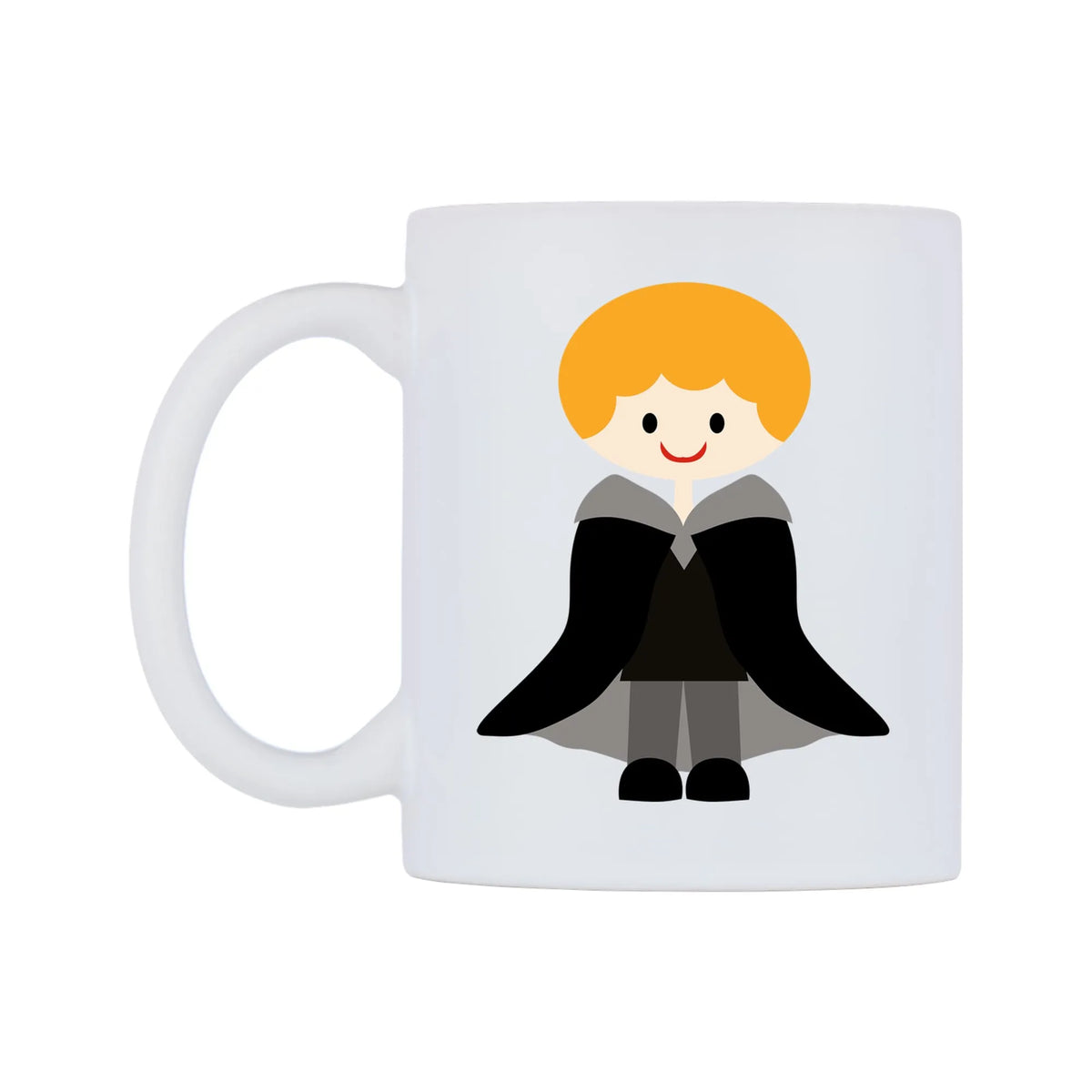 Mini Vampire with Ginger Hair Mug — mug, right side, on a white background