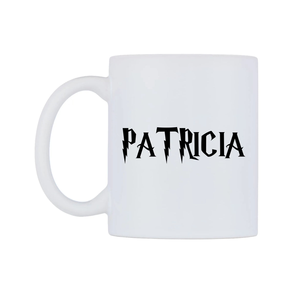 Patricia - Wizard Themed Mug — mug, right side, on a white background