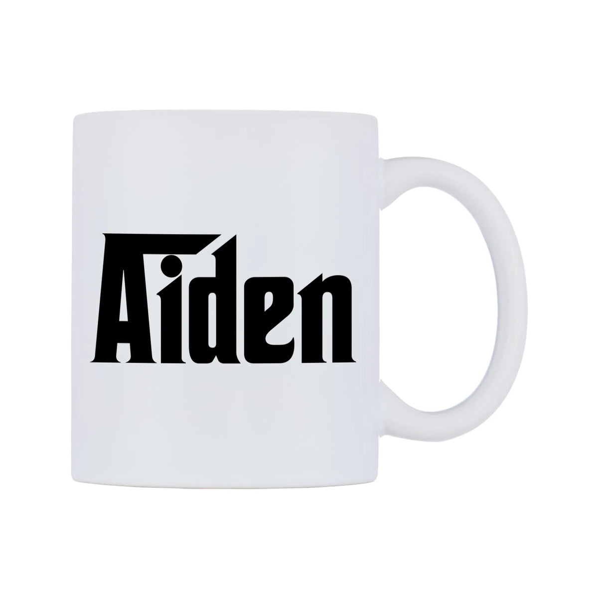 Aiden - Godfather Themed Mug — white 11oz gloss mug, left side, on a white background