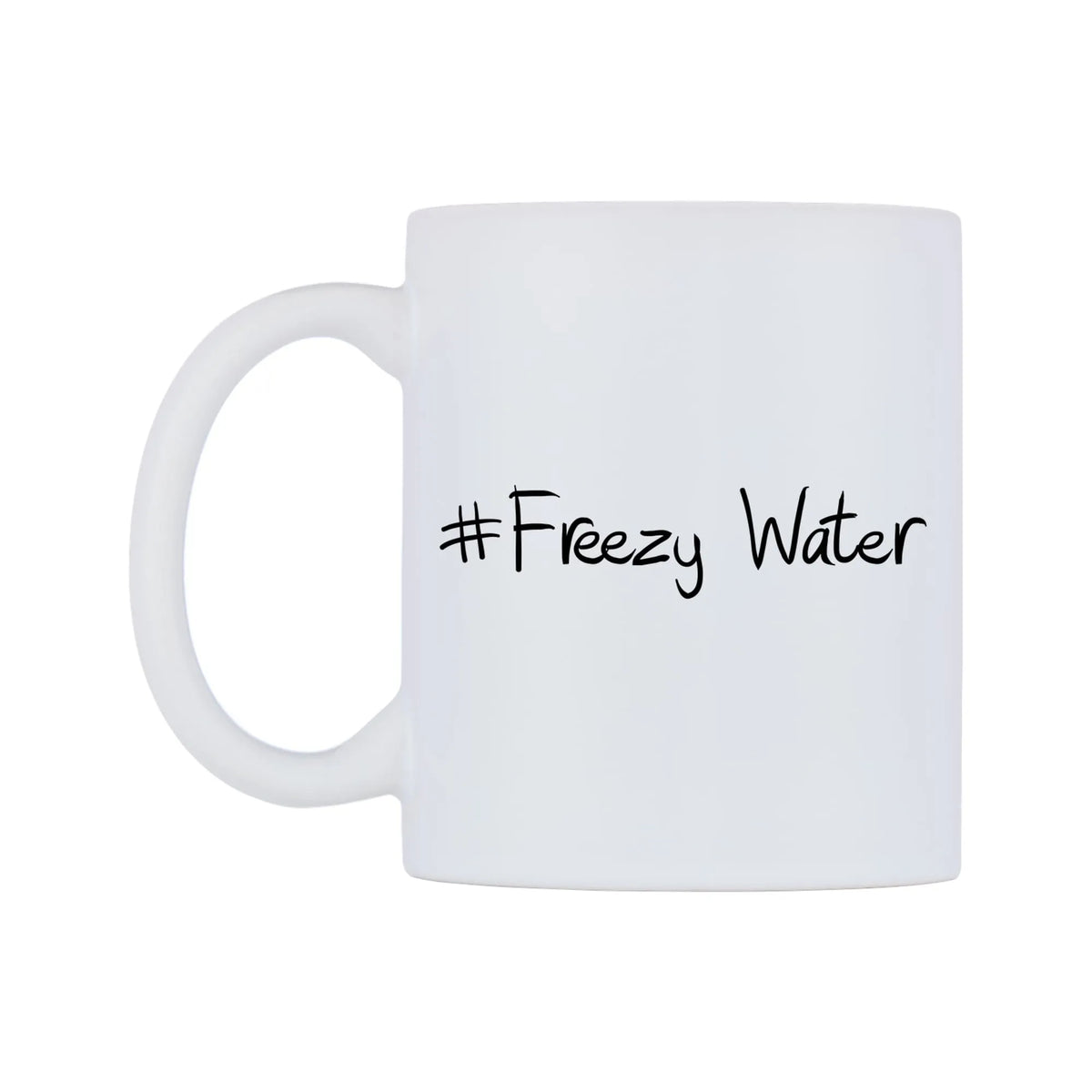 Freezy Water Mug — mug, right side, on a white background