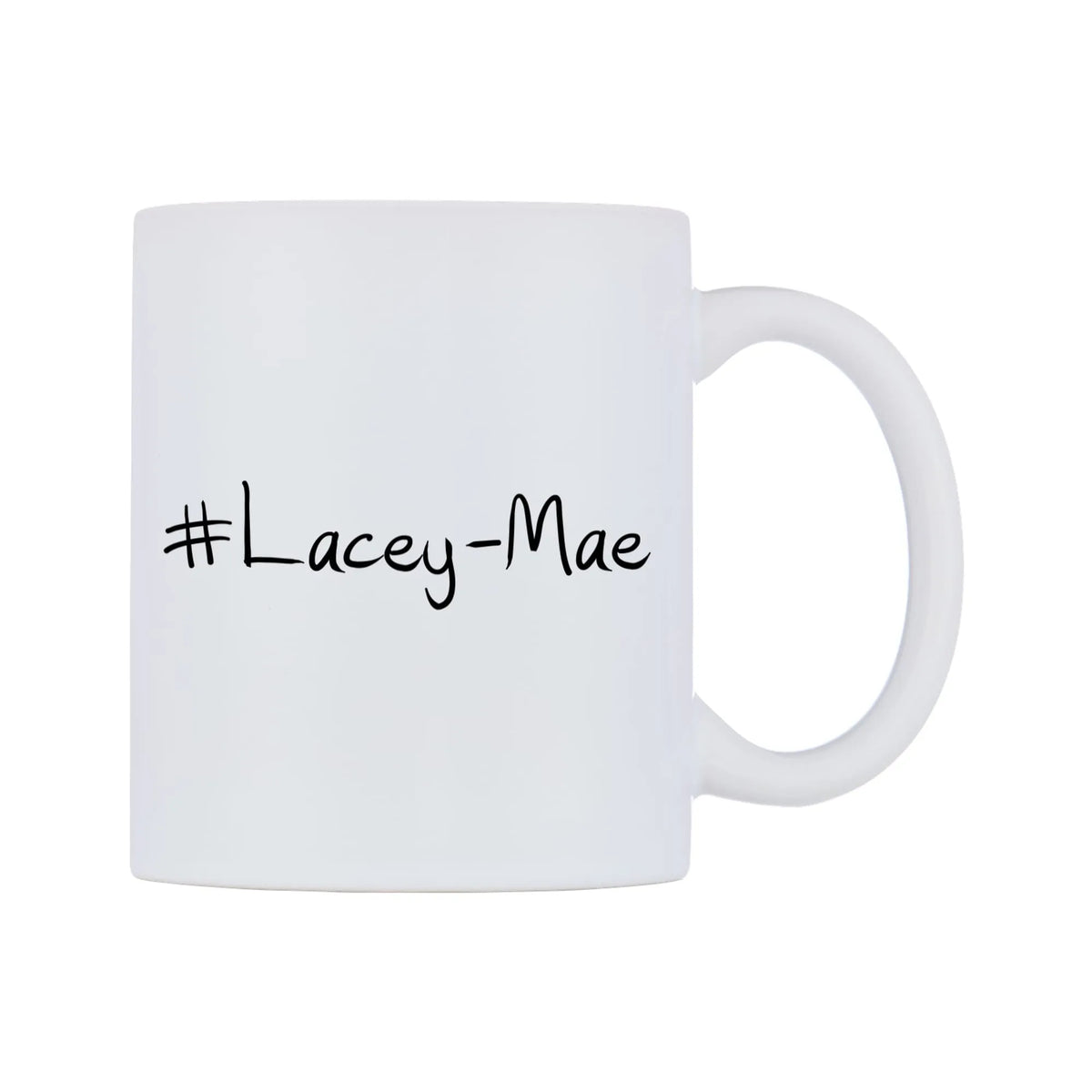 Lacey-Mae Mug — mug, left side, on a white background