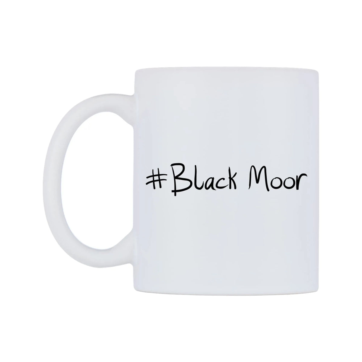 Black Moor Mug — mug, right side, on a white background