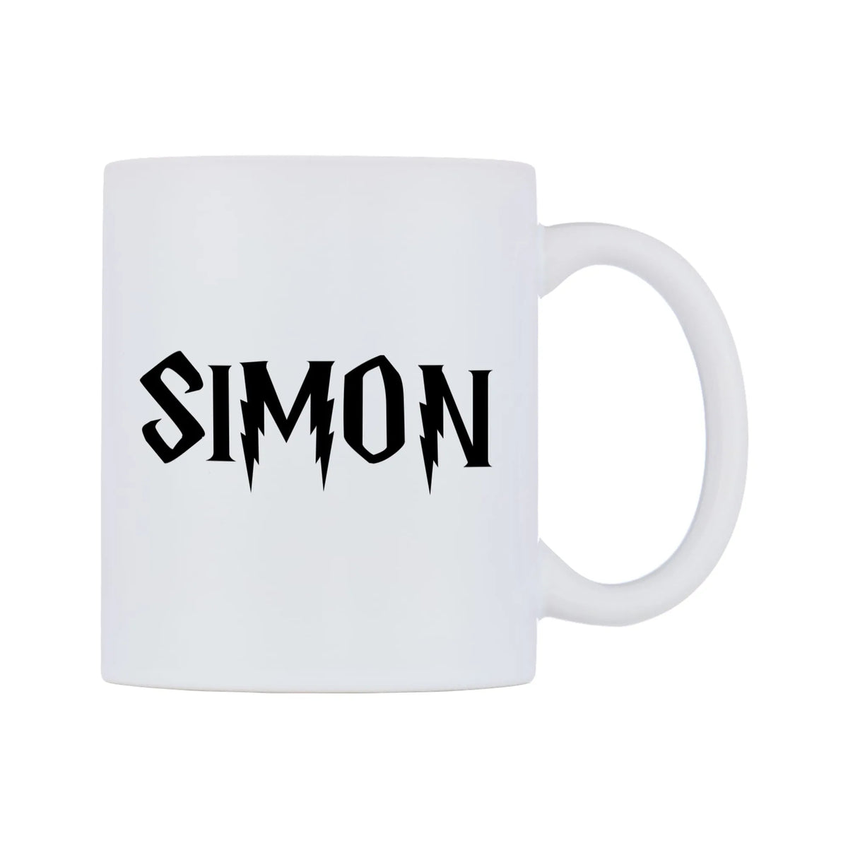 Simon - Wizard Themed Mug — mug, left side, on a white background