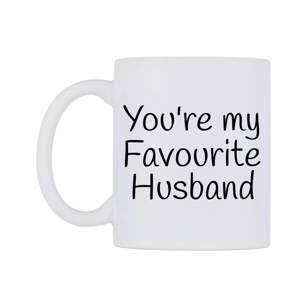 You're My Favourite Husband Mug — mug, right side, on a white background