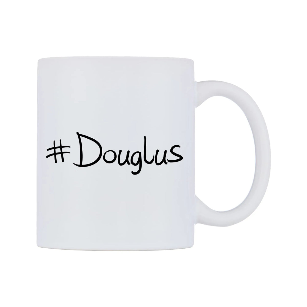 Douglus Mug — mug, left side, on a white background