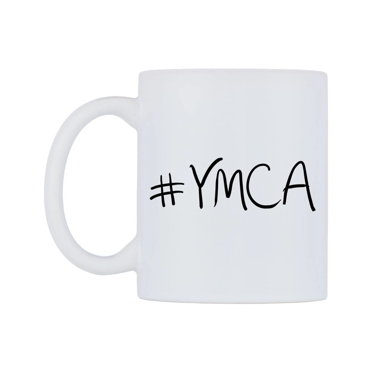 YMCA Mug — mug, right side, on a white background
