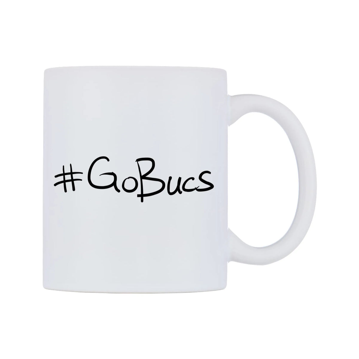 GoBucs Mug — mug, left side, on a white background