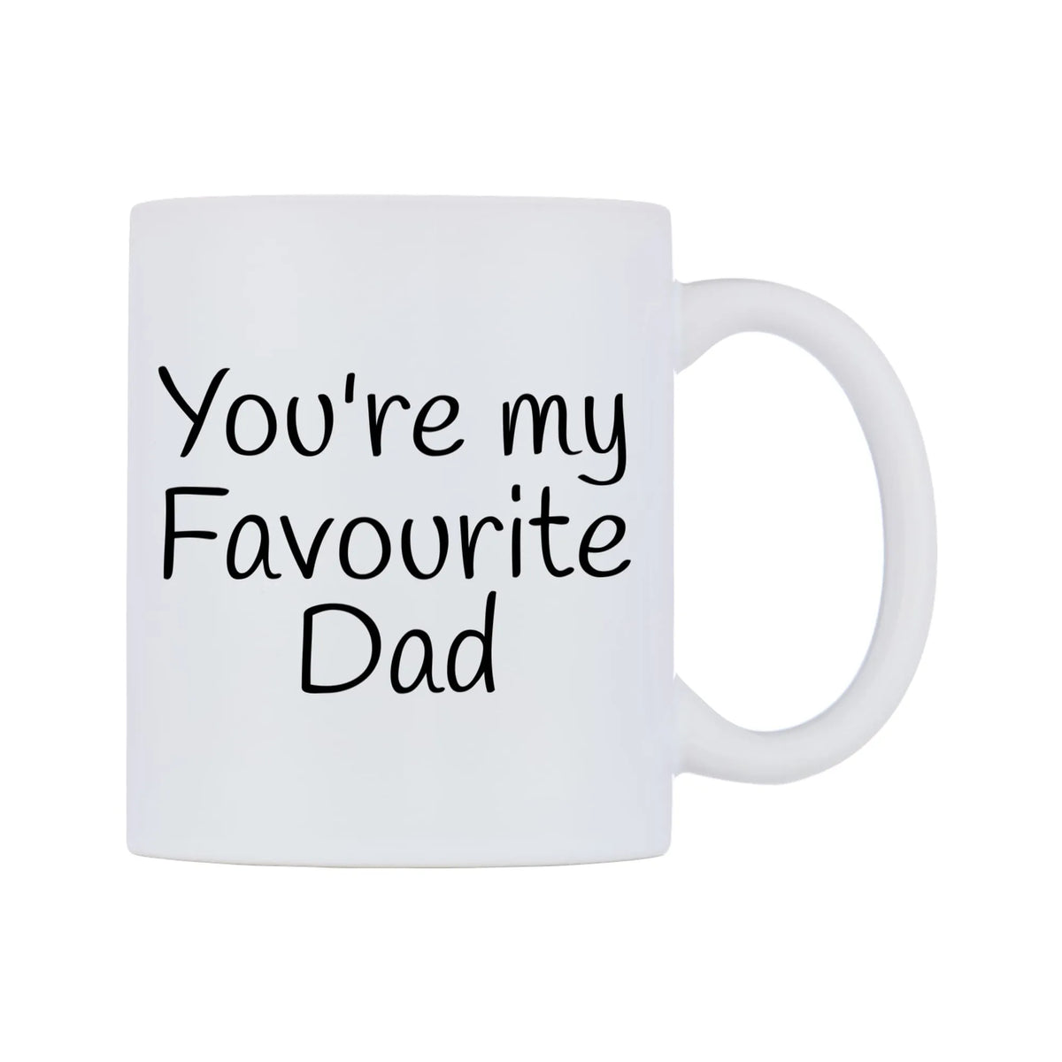 You're My Favourite Dad Mug — mug, left side, on a white background